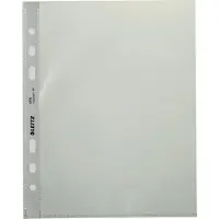 Leitz Prospekthülle Standard, A5, PP, glasklar, 0,08 mm oben offen, dokumentenecht, Lochung: Euroloc