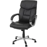 Mendler Bürostuhl MCW-A71, Chefsessel Drehstuhl, Kunstleder MVG- schwarz