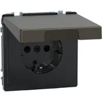 Merten Steckdose 1f mokka glz System Design UP MEG2314-6052