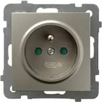 Ospel GP-1GZP/m/45, Satinierter Stahl, IP20, 16 A, 71 mm, 39 mm, 71 mm