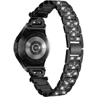 Cover-Discount Edelstahl Armband mit Strass 20mm schwarz