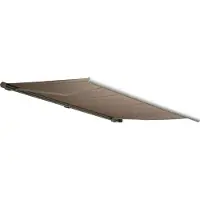 Mendler Elektrische Kassettenmarkise H122, Markise Vollkassette 4x3m Polyester Sand