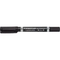 Staedtler Permanent-Marker Lumocolor duo, schwarz, 10 St.