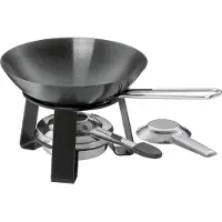 kela Mini Wok Joy mit Rechaud Schwarz 18 cm