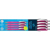 Schneider Schreibgeräte Kugelschreiber Slider Rave XB pink Schreibfarbe blau, 3 St.