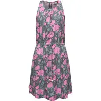 Ragwear A-Linien-Kleid "Sanai Print Organic" Ohne Taschen stylisches Sommerkleid mit verspielten Details