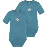 Normani 2er Set Baby Merino Body Kurzarm „Tauranga" - 9285