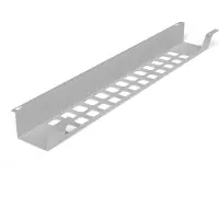 TecLines TKW003S Schreibtisch Kabelwanne horizontal 1000 mm, silber