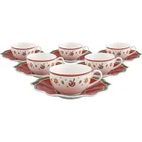 Villeroy & Boch Toy's Delight Kaffeetassen mit Untertassen