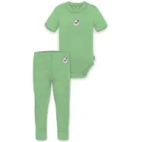 Normani Baby Merino Kurzarmbody „Tihoi" und Hose „Tutira" - 9613