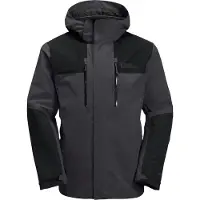 Jack Wolfskin Funktionsjacke "JASPER 2L JKT M" mit Kapuze mit abnehmbarer Kapuze, wasserdicht, winddicht