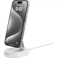 Belkin BoostCharge Pro, Drinnen, AC, Kabelloses Aufladen, 1,5 m, Weiß
