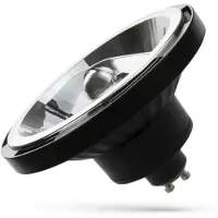 Spectrum LED LED Leuchtmittel Reflektor AR111 Schwarz 12W GU10 1050lm warmweiß 3000K 15°