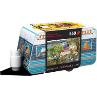 Eurographics Puzzle Camping Trailer Tin 550 Teile Spielzeug Puzzle