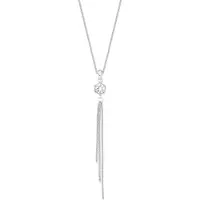 Amor Kette mit Anhänger für Damen, Sterling Silber 925, Zirkonia (synth.) quaste amor Silber