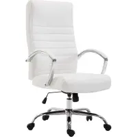 CLP Bürostuhl ergonomisch Valais Kunstleder, moderner Schreibtischstuhl, höhenverstellbarem Sitz und einer Belastbarkeit von 136 kg
