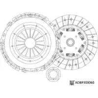 Blue Print Kupplungssatz Kupplung für AUDI A6 Avant (4F5, C6) ADBP300060