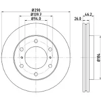 Hella Bremsscheibe PRO 8DD 355 119-071