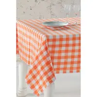 Hermia | Tischdecke Karl orange Polyester 160x160 cm | NADUVI