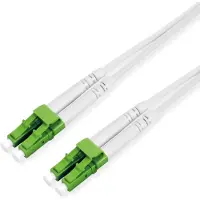 Roline LWL-Kabel Duplex, 9/125µm OS2, LC-APC/LC-APC, stahlarmiert, LSOH, weiß, 3 m