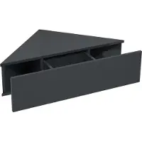 Hioshop Holz Wandschublade Nachtschrank Wandboard Eckregal Schublade Konsole Nachttisch Usal S