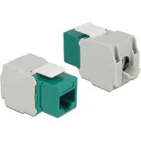 DeLOCK 86349, Grün, RJ-45, LSA, ISO/IEC 11801 Edition 2.2, EN 50173-1:2011, EN 60603-7-4, ANSI/TIA 568-C.2, 24,5 mm, 41 mm