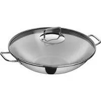 WMF 0793566040, Wok-/Bratpfanne, Edelstahl, Edelstahl, Edelstahl, Glas, Vietnam