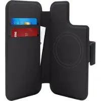Puro Folio MagSafe Case – Etui iPhone 14 Plus / 12 Pro Max (czarny)