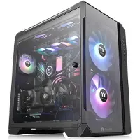 Thermaltake View 51 TG ARGB, Midi Tower, PC, Schwarz, ATX, EATX, micro ATX, Mini-ITX, Stahl, Gaming
