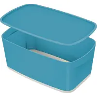 Leitz MyBox, Aufbewahrungsbox, Blau, Rechteckig, Kunststoff, Einfarbig, Drinnen