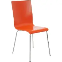 CLP Besucherstuhl Pepe I Ergonomisch Geformter Lehnstuhl Mit Holzsitz I Stabiles Metallgestell I Komfort Und Stil Mit Robuster Konstruktion