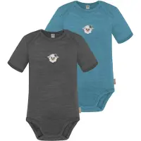 Normani 2er Set Baby Merino Body Kurzarm „Tauranga" - 9293