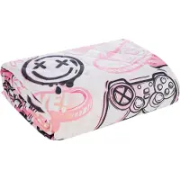 Eurofirany DESIGN 91 KID 16 Tagesdecke mit Emoticon-Aufdruck, heissgepresst gesteppt, 170 x 210 cm