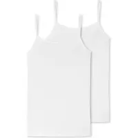 Schiesser Unterhemd 174388 95/5 Bio Damen White (2er-Pack)-Größe 40