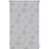 Gardinia EasyFix Rollo bestickt silber 75 x 150 cm