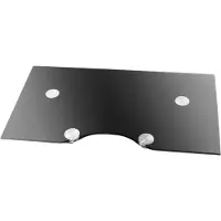 Hagor 3240, AV-Ständerregal, Schwarz, Glas, 450 mm, 260 mm, 1 Stück(e)