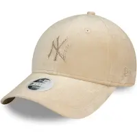 New Era für Damen. 60595352 New York Yankees Diamond 9Forty beige Kappe (OSFA), Lässig, Baumwolle