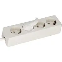 EGB 4-fach Steckdosenleiste 1reihig 3x1,5 weiss 1,5m