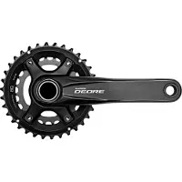 Shimano Deore MTB FC-M6000 Kurbelgarnitur 2x10-fach 34-24 Zähne schwarz 175mm 2022 Kurbelgarnituren