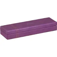 Rhodia 319780C, Hartschalenetui für Stifte, Kunstleder, Orange, Violett, Einfarbig, 210 mm, 55 mm