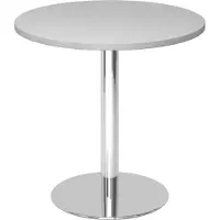 Hjh OFFICE PRO BISTRO F80R C - System Konferenztisch Grau Chrom Ø 80