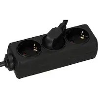 Eltric 3-fach Steckdosenleiste schwarz 5m