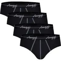 Sloggi Slip "Slip Start midi C4P box 4er Pack", Herren, Gr. XXL, schwarz, Obermaterial: 96% Baumwolle CO. 4% Elasthan EL., Unterhosen Slip