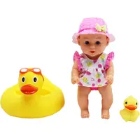 Happy Friend Puppe mit Gummiente Holly 25 cm