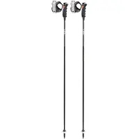 LEKI Skistöcke Leki Carbon 12 3D Black Dark Anthracite Neon Yellow-135 cm