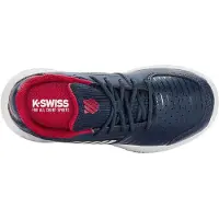 K-Swiss Tennisschuhe K Swiss Court Express Omni Kinder Opal White Lollipop-Schuhgröße 33