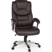 Amstyle Chefsessel MADRID Kunstleder Braun