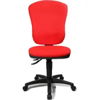 Topstar Bürostuhl Point 80, 8180 G21 Stoff rot, Gestell schwarz