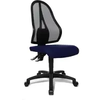 Topstar Bürostuhl Open Point P, OP100 G28 Stoff blau, Gestell schwarz