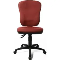 Topstar Bürostuhl Point 80, 8180 G27 Stoff rot, Gestell schwarz